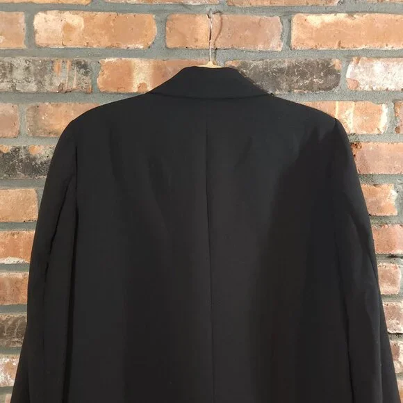 Zara Flowy Oversized Suit Blazer in Black Slouchy Menswear-inspired Women's XL - Picture 12 of 13
